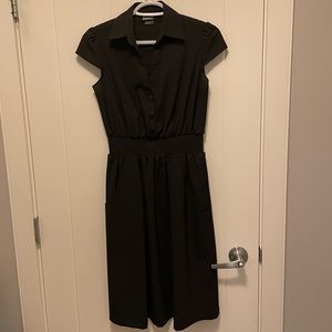 Bionic Black Cap-sleeved Dress Size 6